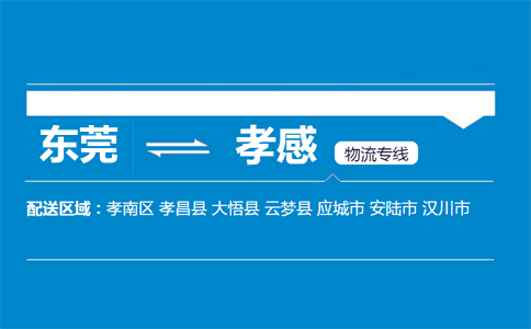 東莞到孝感物流專(zhuān)線