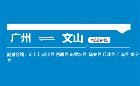 廣州到文山物流專(zhuān)線